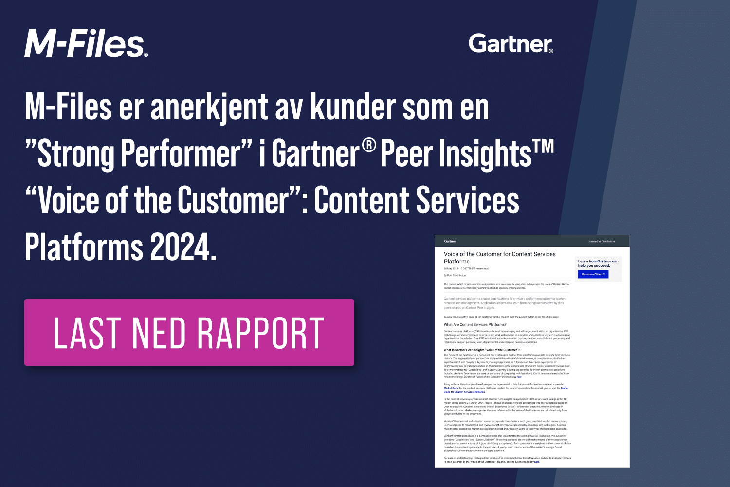 Gartner® Peer Insights™: ‘Voice of the Customer’