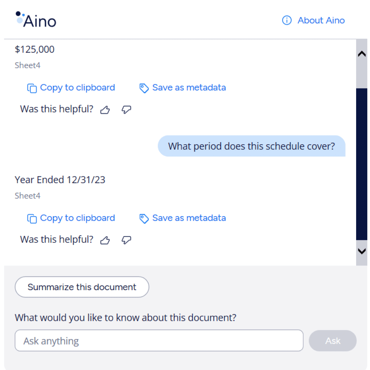 Managing Client Provided Support-Aino screenshot