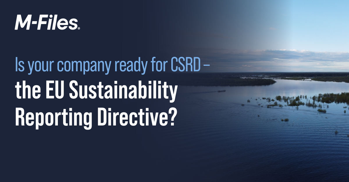 Is your company ready for CSRD – the EU Sustainability Reporting Directive?